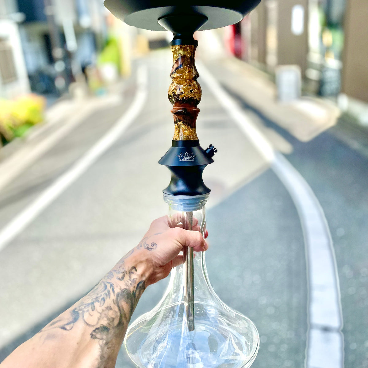 その他 Shisha Z-010 Zinc Alloy Hookah, 55cm Tall Complete Set Hookah
