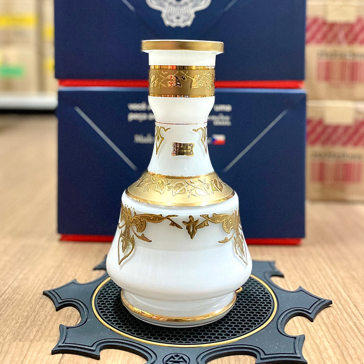 ね*す様 Egermann Bottle 24k shisha ベースボトル Tokyo Shisha - Egermann Bohemian Large Genie Base -