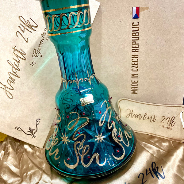 Egermann "Hand Cut" Bottle 24k