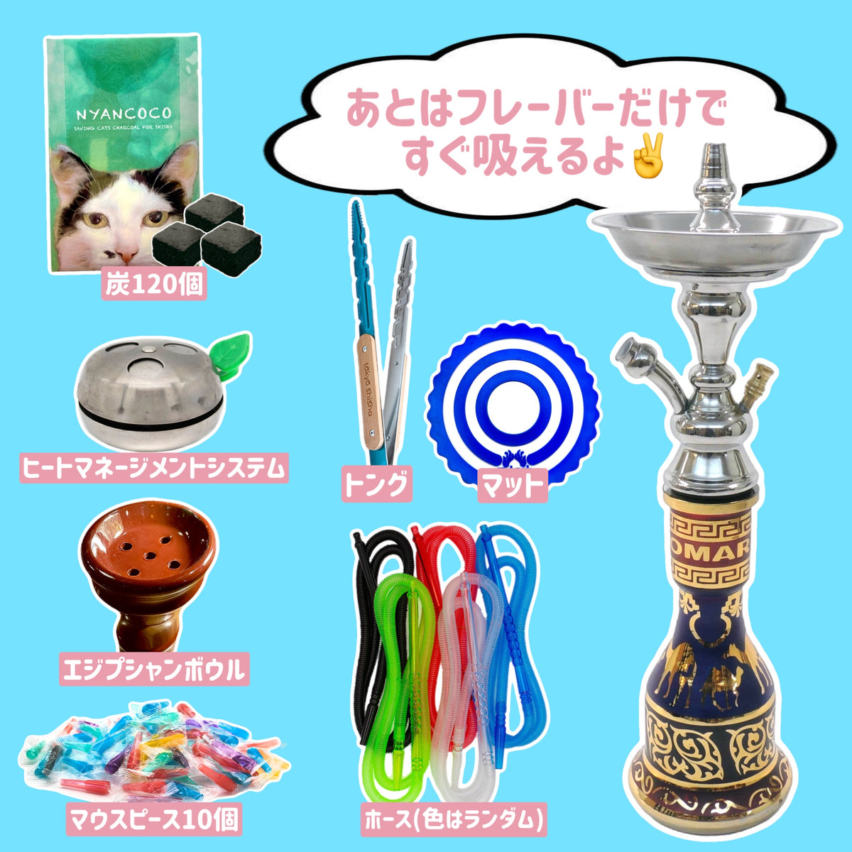 シーシャ　初心者セット　エジプシャン Tokyo Shisha - Beginners Shisha Set