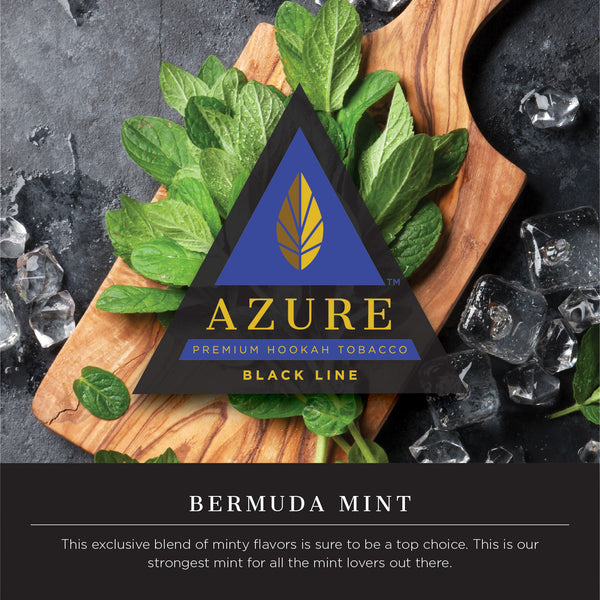 Azure Black Line Bermuda Mint -Tokyo Shisha