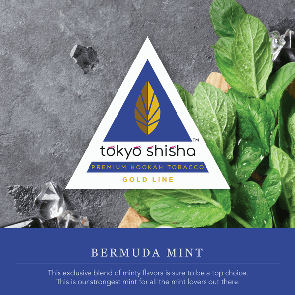 Tokyo Shisha Gold Line Bermuda Mint - Tokyo Shisha