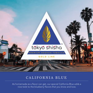 Tokyo Shisha Gold Line California Blue - Tokyo Shisha