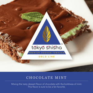 Tokyo Shisha Gold Line Chocolate Mint - Tokyo Shisha