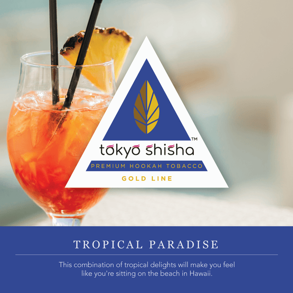 Tokyo Shisha Gold Line Tropical Paradise - Tokyo Shisha