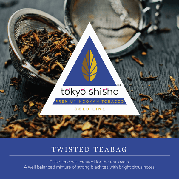 Tokyo Shisha Gold Line Twisted Teabag - Tokyo Shisha